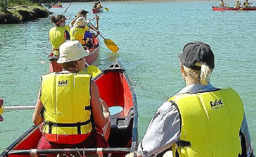 Glide across aqua water and admire your natural surroundings on a canoe tour these holidays. Glide across aqua water and admire your natural surroundings on a canoe tour these holidays.